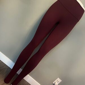 Lululemon Burgundy High-Waisted Leggings size 4